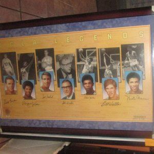SOLD!  UCLA Legends Autograph PSA Framed Set